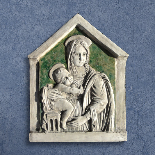 Our Lady and the Child, Painted Ceramic