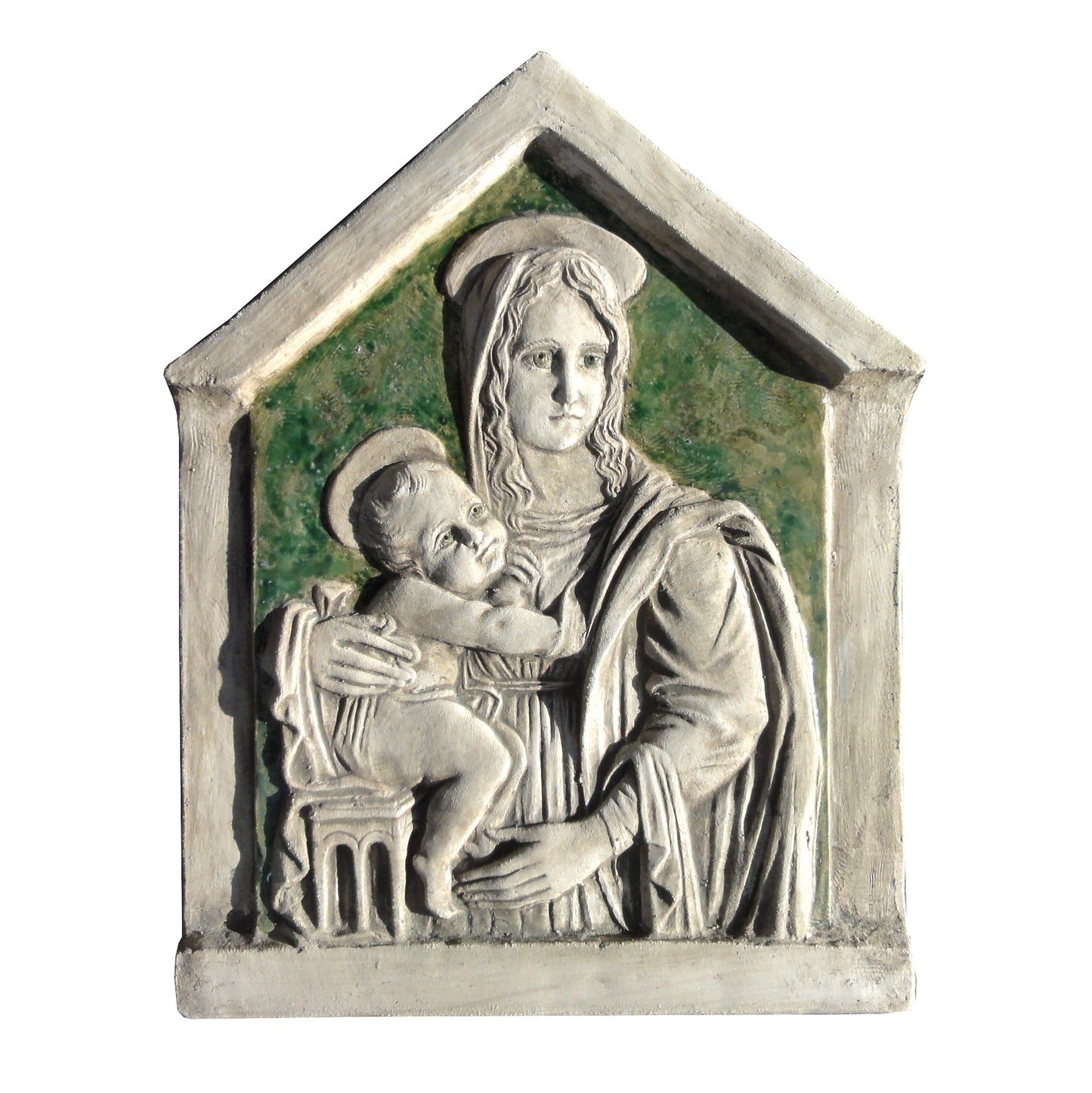 Our Lady and the Child, Painted Ceramic