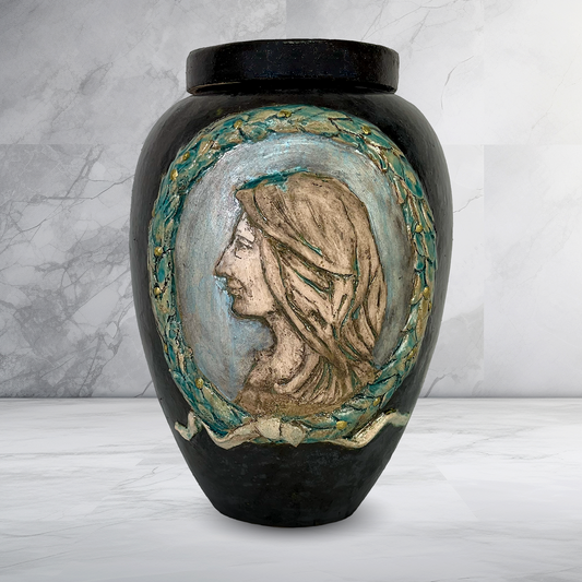 Portrait Urn, for Cemetery Niches