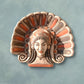Painted Antefix with Maenad