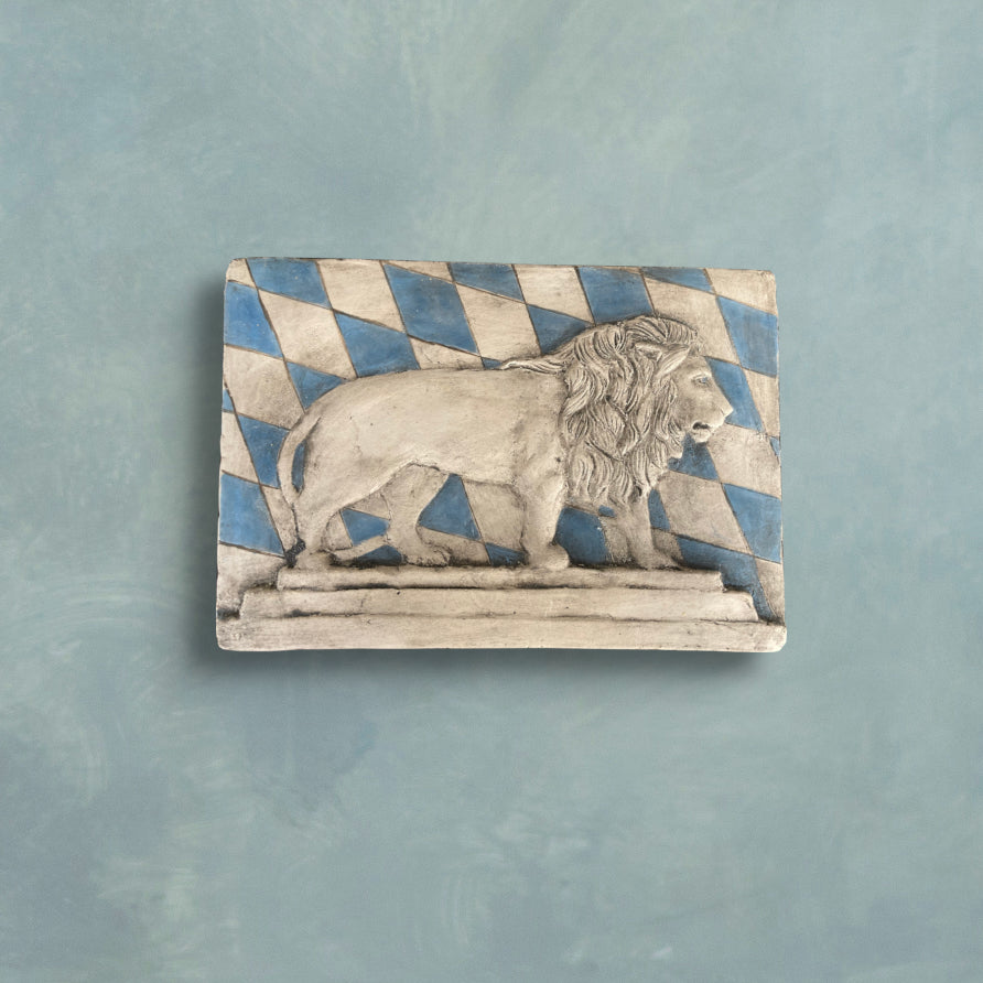 Bavarian Lion, Painted Bas-Relief